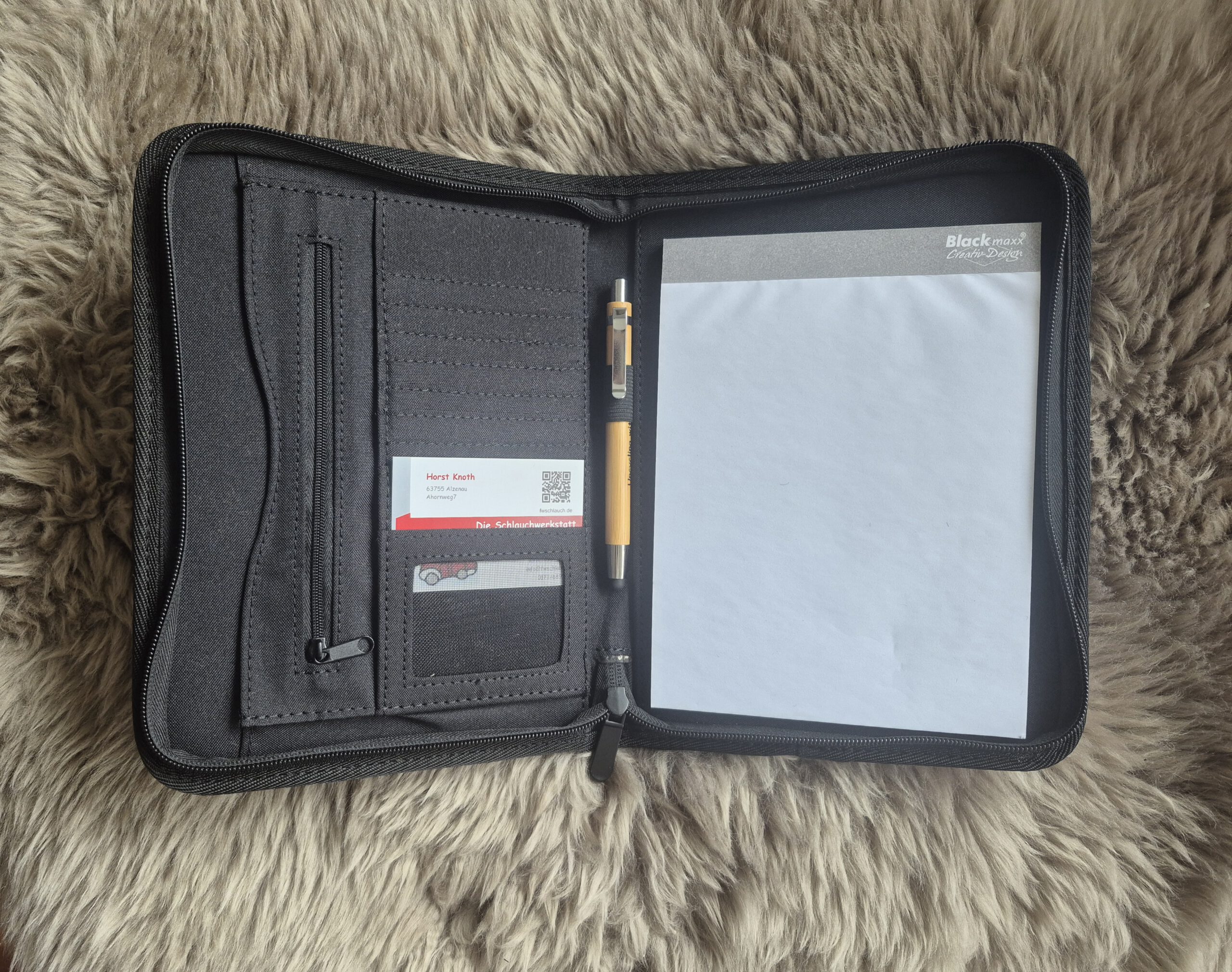 Schreibmappe A5 orange gelb orange